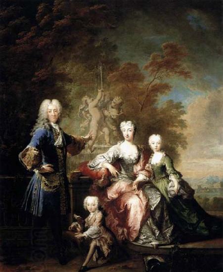 Robert Levrac Tournieres Count Ferdinand Adolf von Plettenberg and his Family China oil painting art